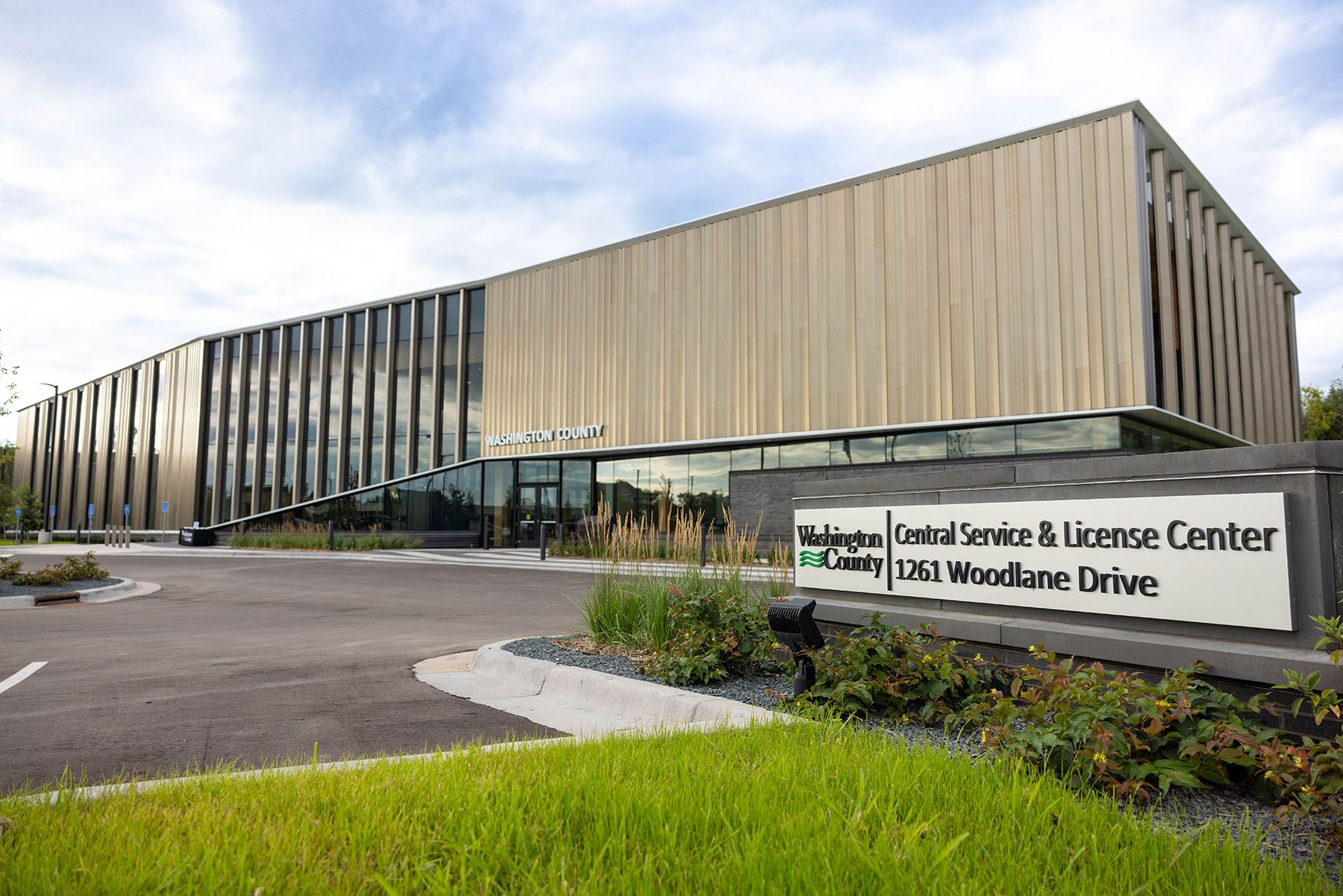 Woodbury Service center exterior view of the building