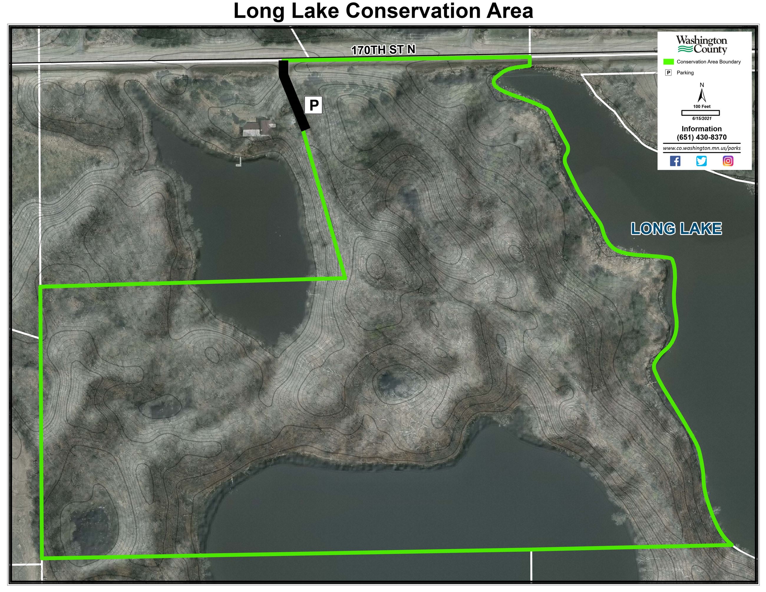 Long Lake Parking Area Map