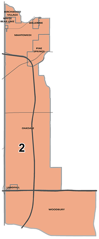 Map of Washington County District 2