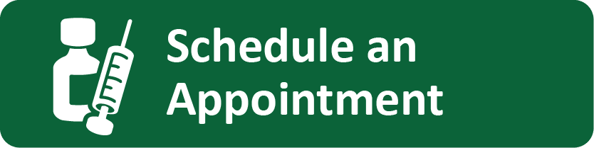 Immunization Icon and Schedule an Appointment in Text Opens in new window