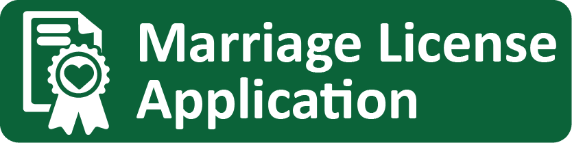 Marriage License Application with icon and text Opens in new window