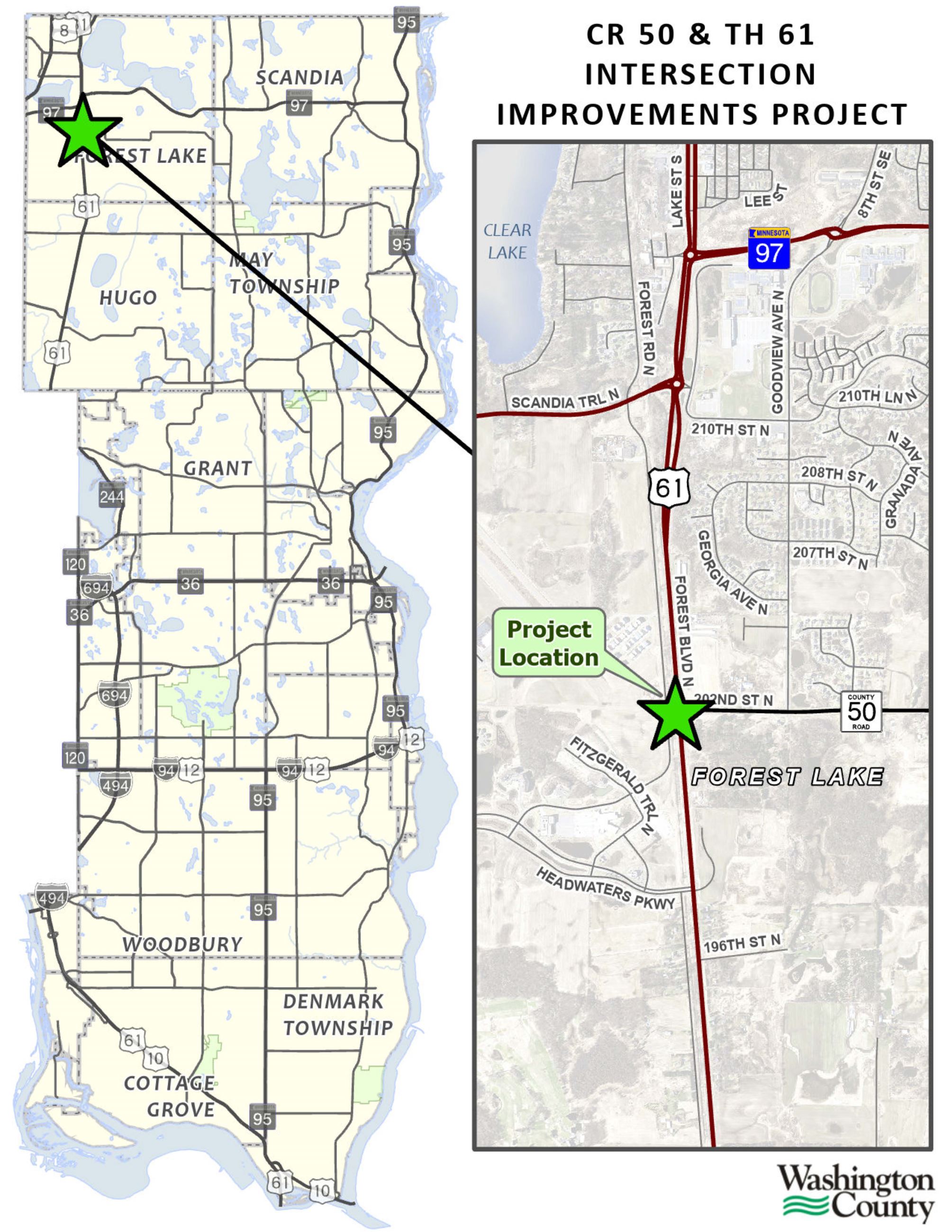 CR 50  TH 61 Location Map