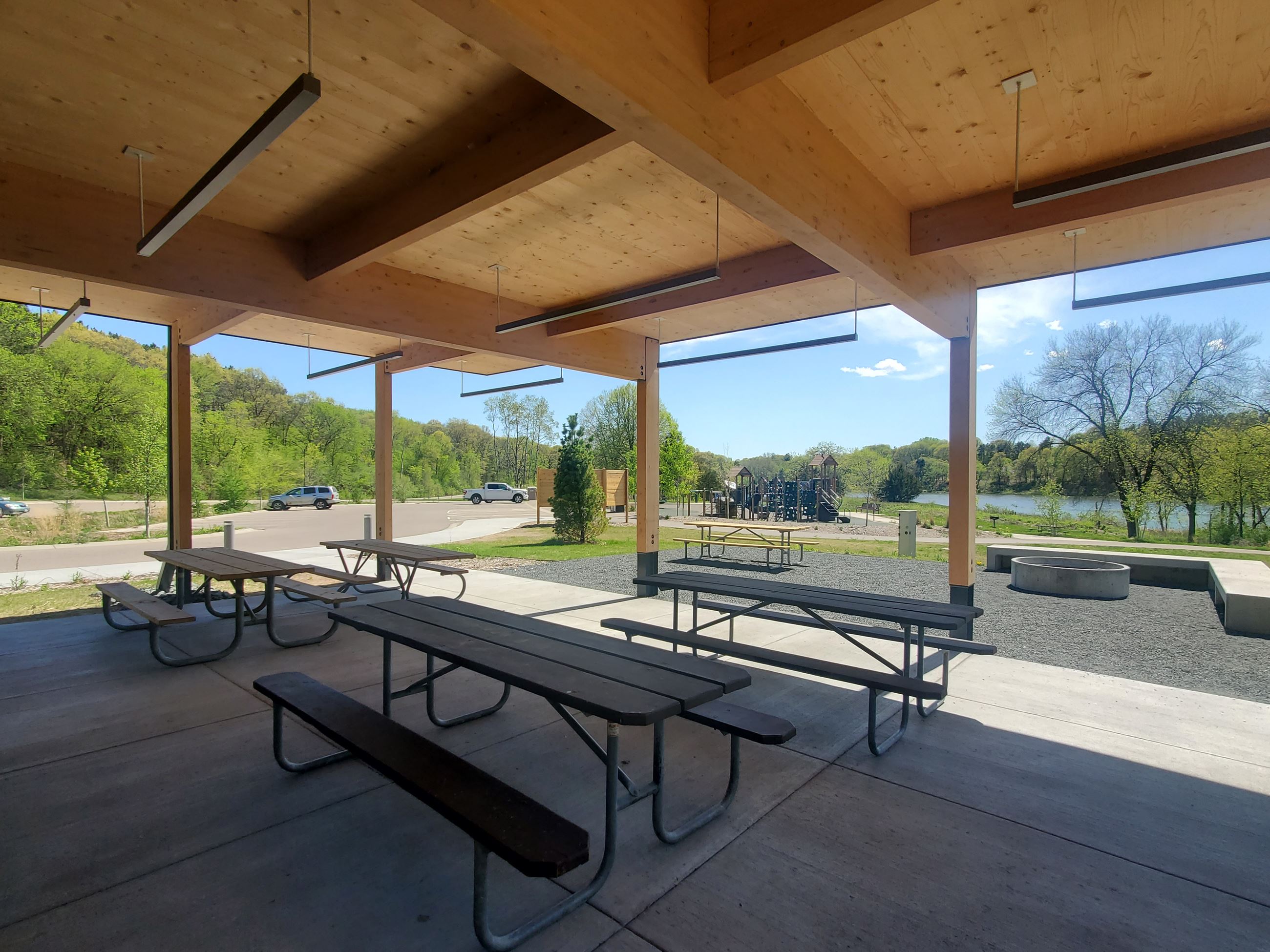 Small pavilion at Ravine Landing